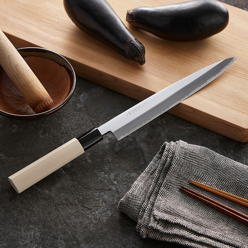 楽天市場】【ふるさと納税】H10-12 濃州正宗作 刺身包丁（鋼） 〜205mm