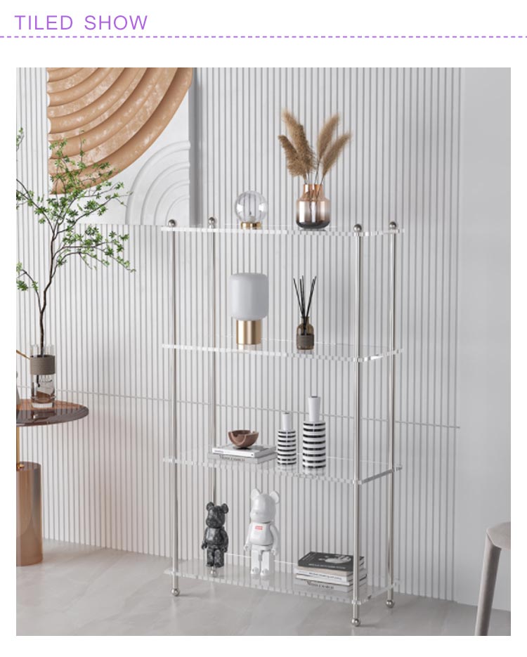 楽天市場】 オープンシェルフ 収納棚 クリア 本棚 おしゃれ アクリル