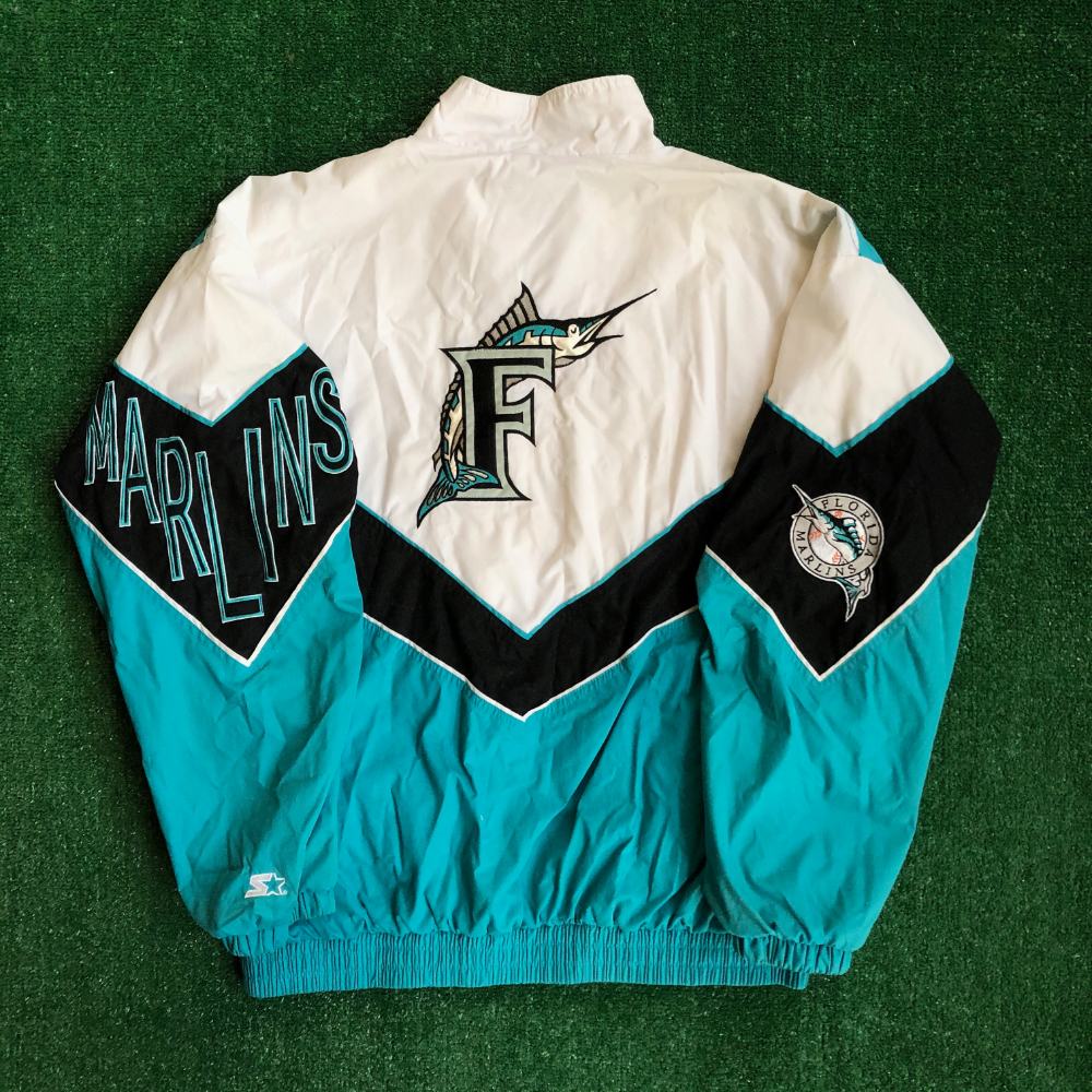 90's Florida Marlins Starter MLB Windbreaker Jacket Size XL – Rare