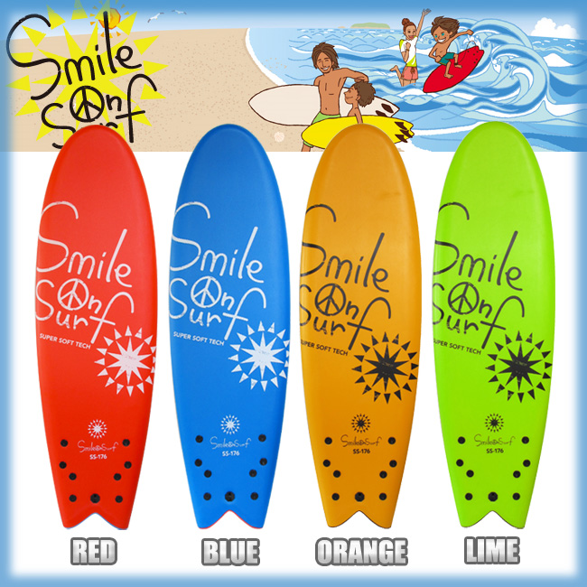 SMILE ON SURF スマイルオンサーフ サイズ 176x54x7cm 【子供用 キッズ