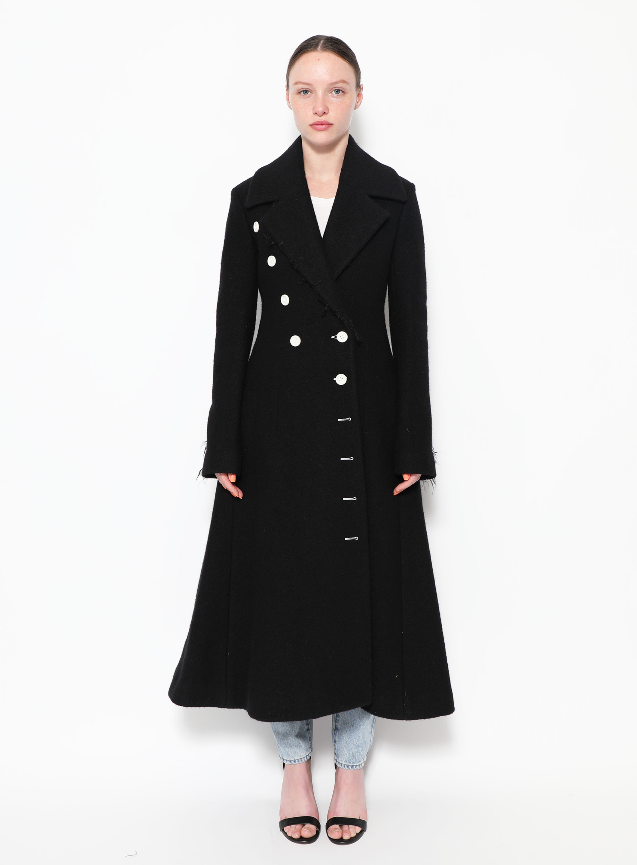CAMPAIGN F/W 2014 Contrast Wool Coat | Authentic & Vintage | ReSee