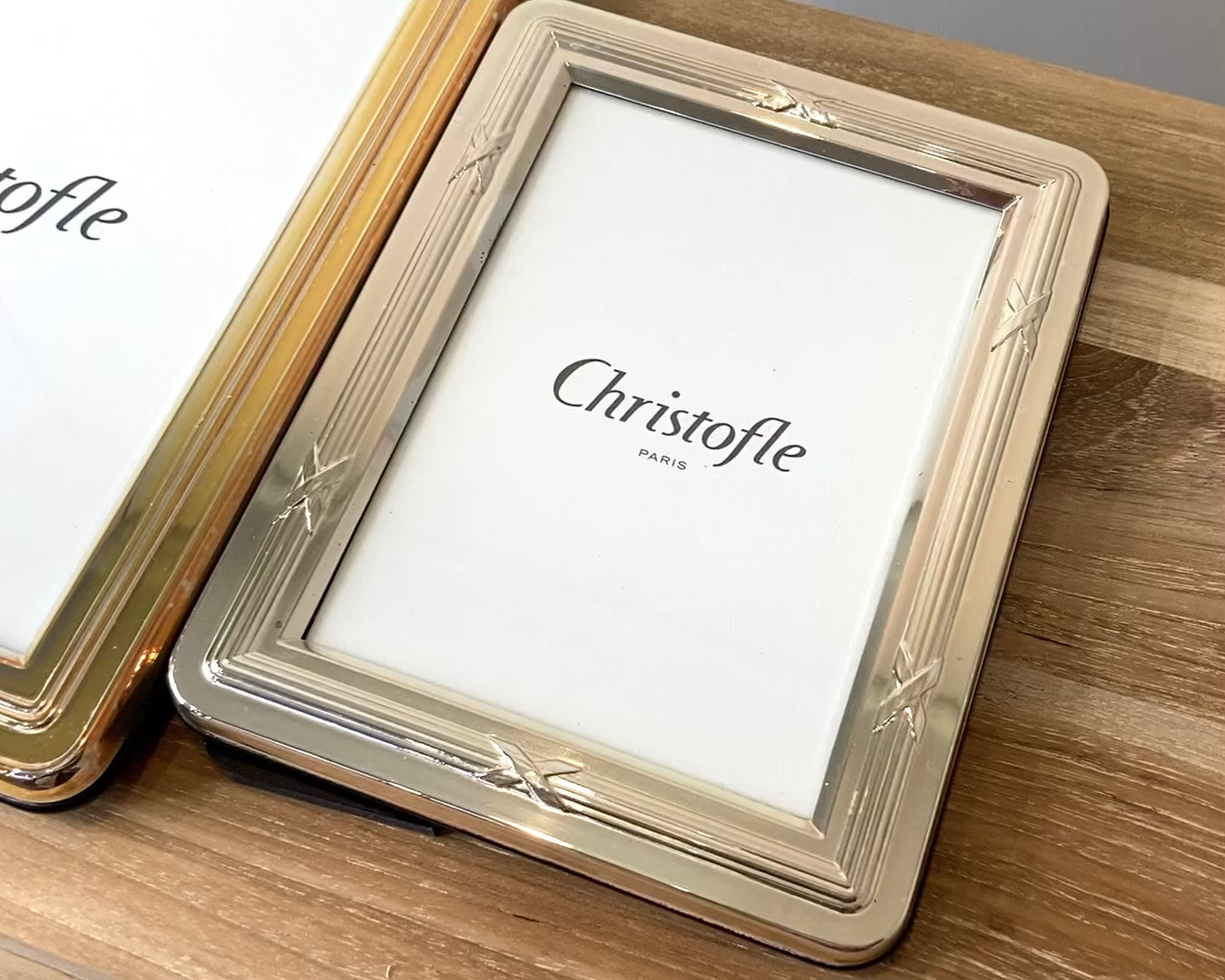 クリストフル / Christofle フォトフレーム エジェア リュバン 9×13 L