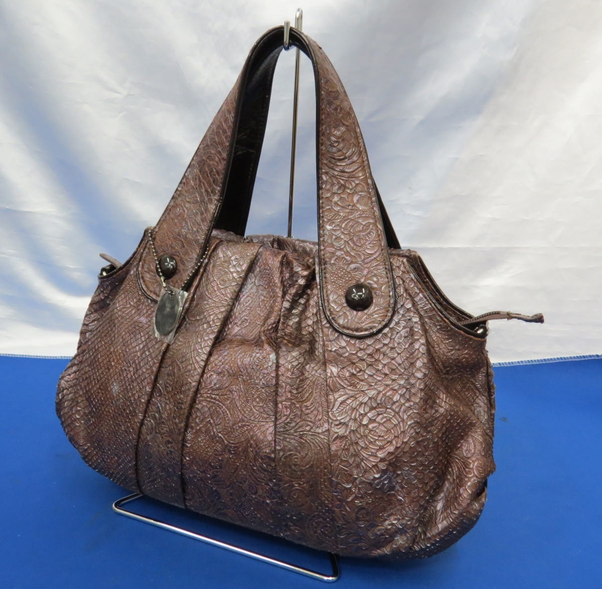 JRA認定 パイソン ハンドバッグ ヘビ革 エキゾチックレザー