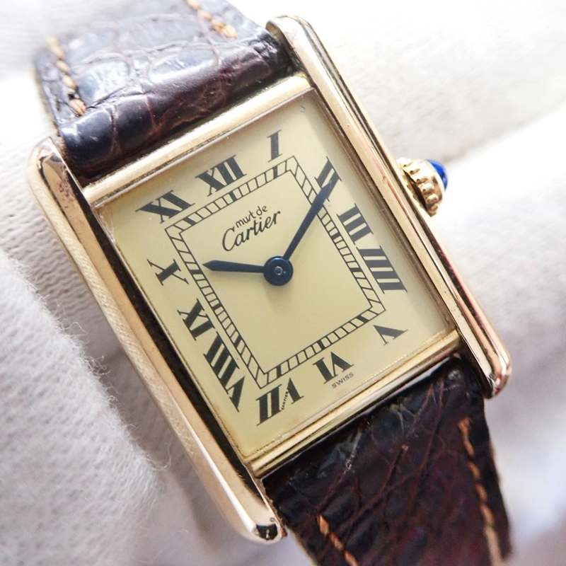 カルティエ マストタンク ヴェルメイユ 1613 Sv925 腕時計