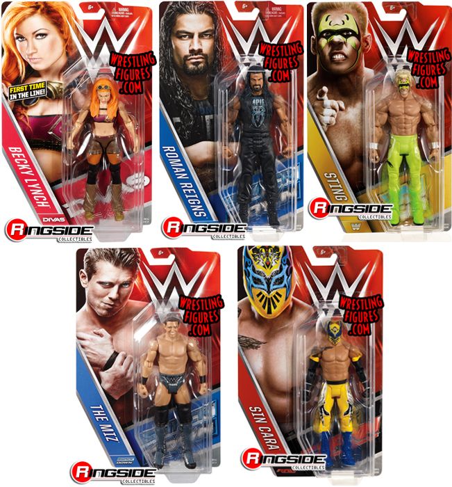 WWE Series 62 - Complete Set of 5 WWE Toy Wrestling Action Figures