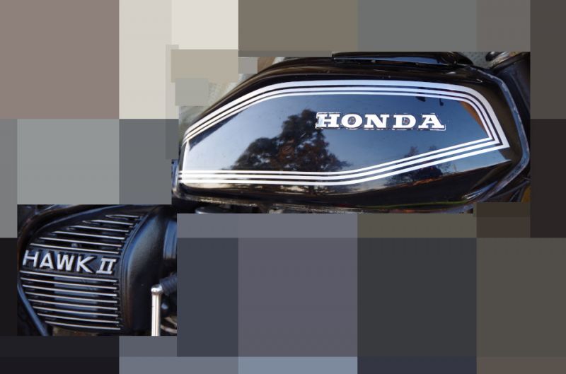 CB250T ホーク角タンク用 国内物1979グラフィック 外装デカール ライン