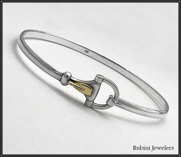 Silver Hook and Eye Tulip Oar/Paddle Blade Bracelet – Rubini Inc.