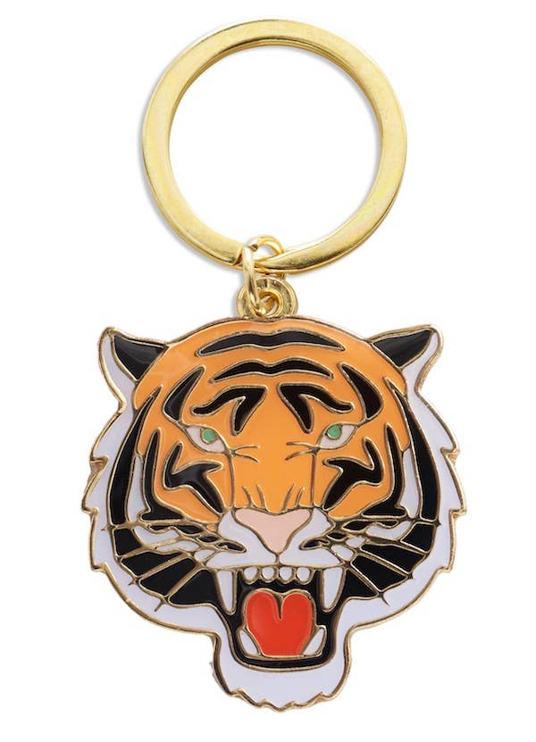 Tiger Key Chain – Ruby Press Mercantile