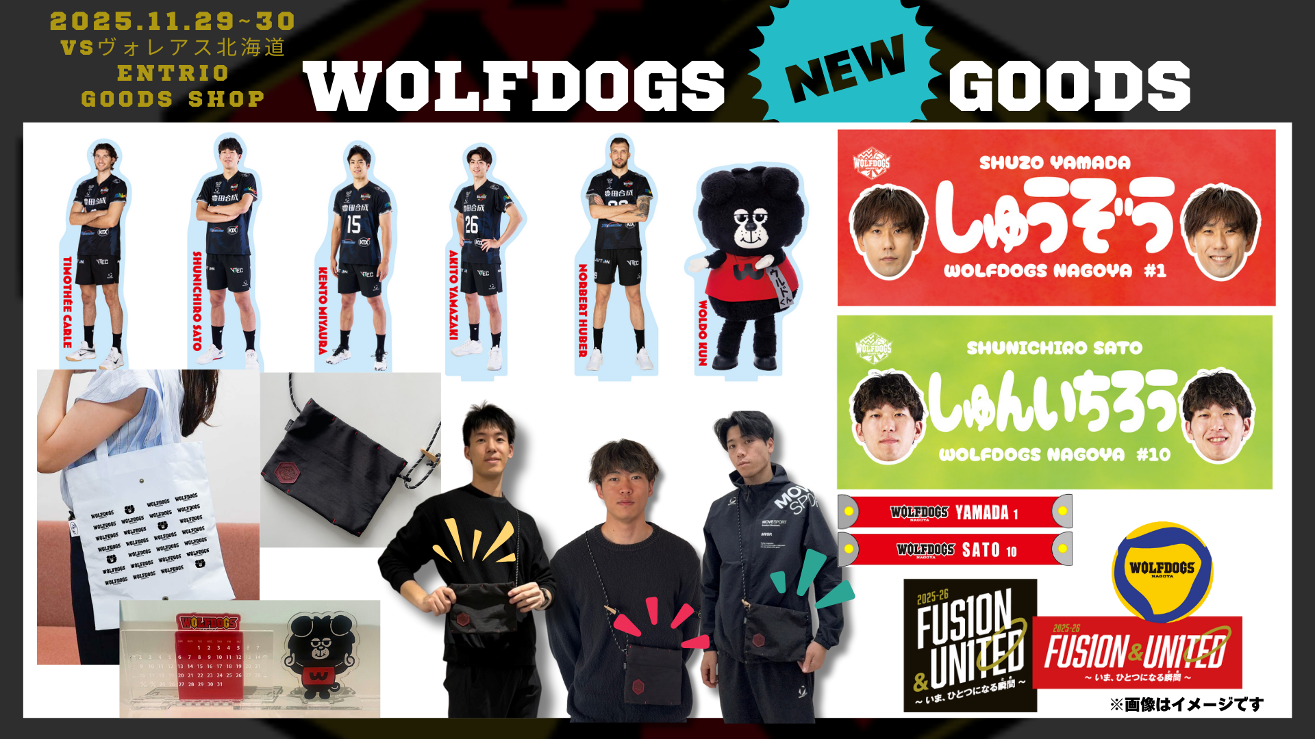 11/28更新 【11/29-30ヴォレアス北海道戦】ウルフドッグス名古屋