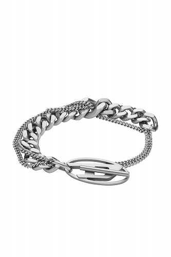 DIESEL ディーゼル Dx1550040 jewel Stainless Steel Chain Bracelet