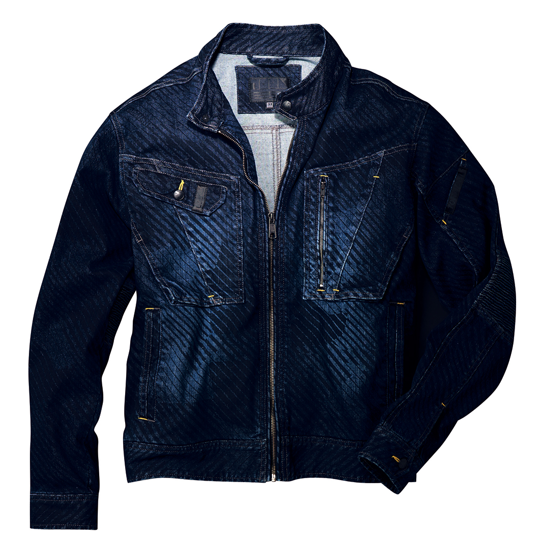 NEW】寅壱 限定商品 8980-554 デニム蛇腹ライダースジャケット