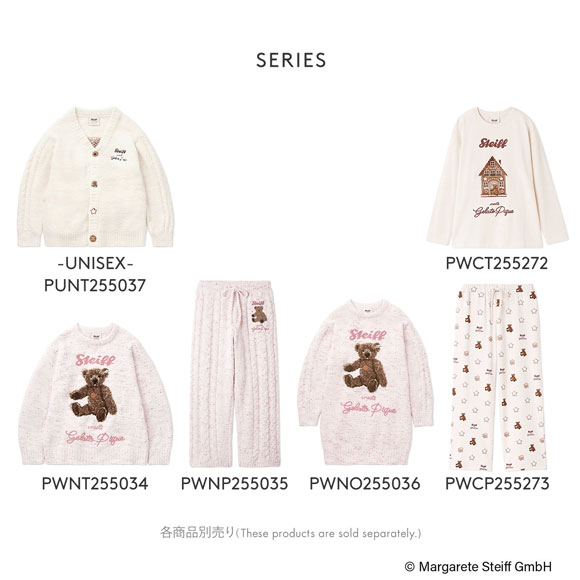 ジェラートピケ レディース シュタイフ 総柄ロングパンツ ジェラピケ