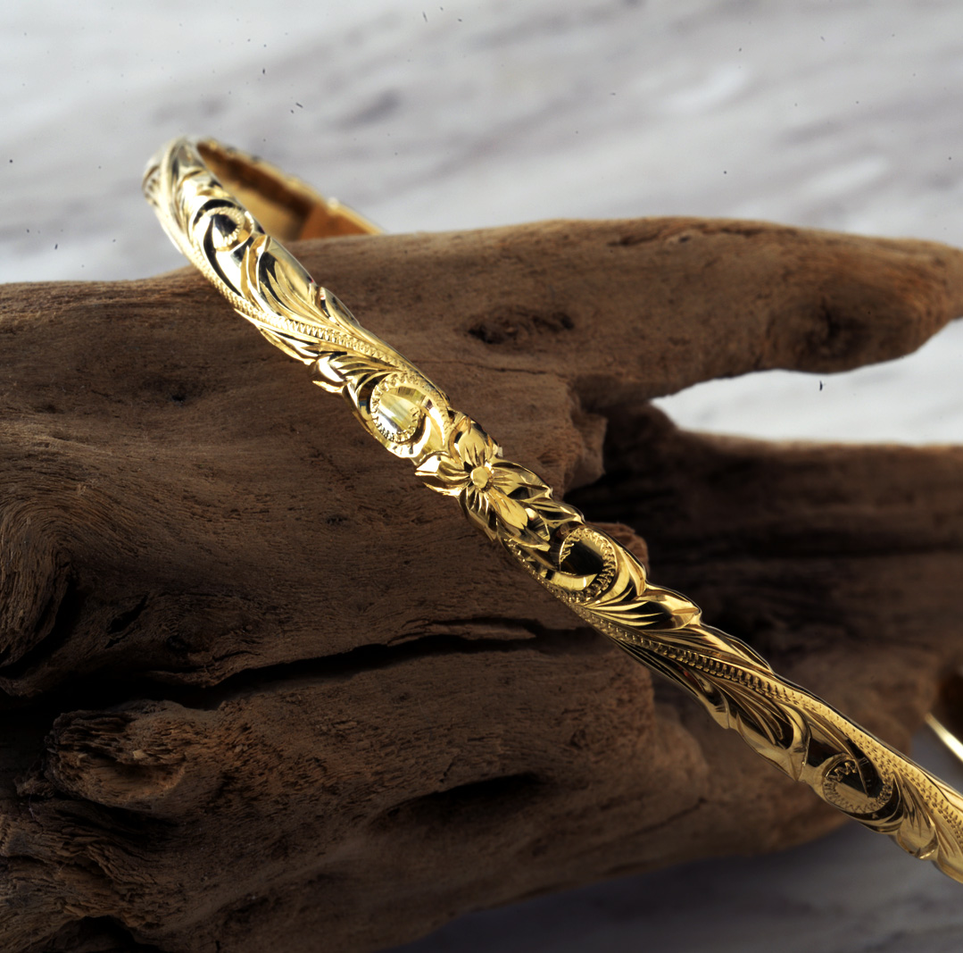 オーダーメイド ・バングル《 クローズドバングル 》K14 ゴールド