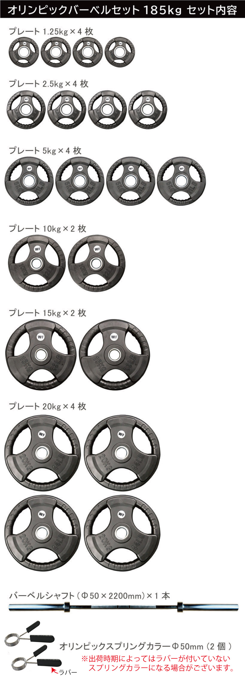 オリンピック バーベルセット | 高重量のトレーニングをするならφ50mm
