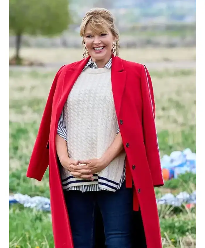 Finding Mr. Christmas Melissa Peterman Red Coat - William Jacket