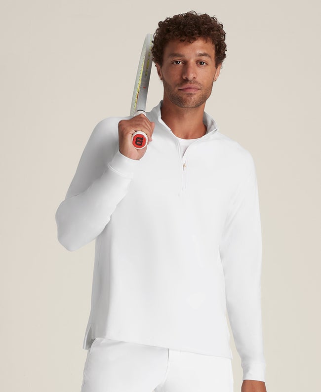 Bright White Layer Up Half-Zip | Wilson Sporting Goods
