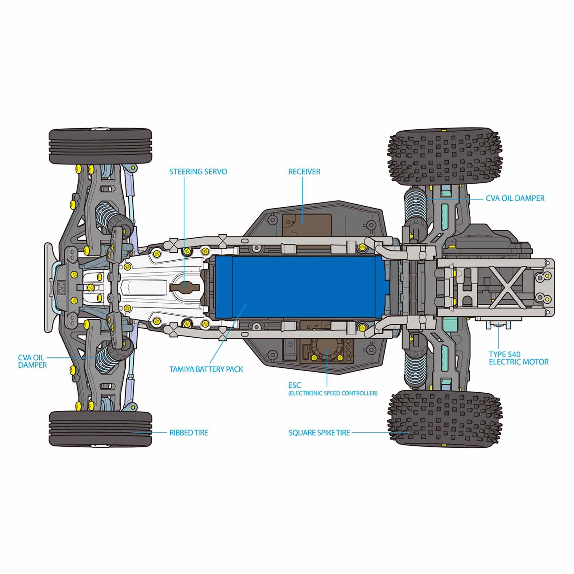 TAMIYA ファイターネクスジェン DT-04 メカレス 1/10 R/C FIGHTER