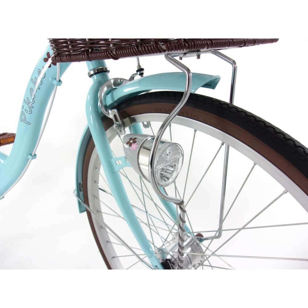 備品】子供用自転車 26インチ ミントグリーン 前面バスケット付き 備品