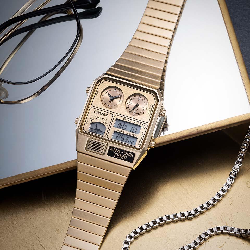 CITIZEN RECORD LABEL Metallic ANA-DIGI TEMP JG2104-53R 限定モデル
