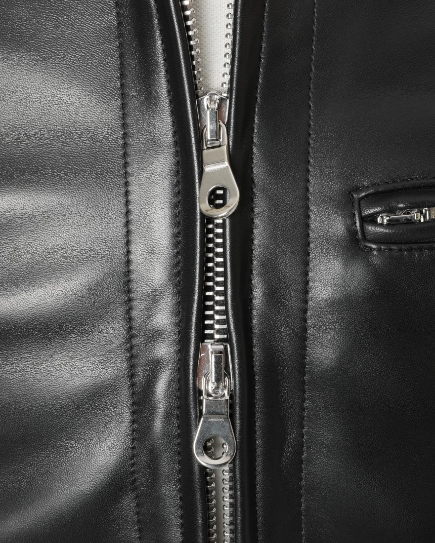 ラムナッパレザー スタンドカラー シングルライダース【SINGLE RIDERS