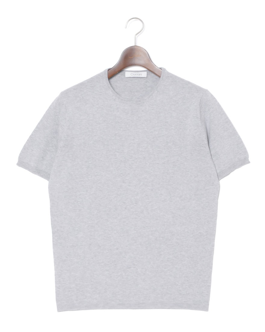 27Gコットン クルーネック半袖ニット｜Cruciani（クルチアーニ