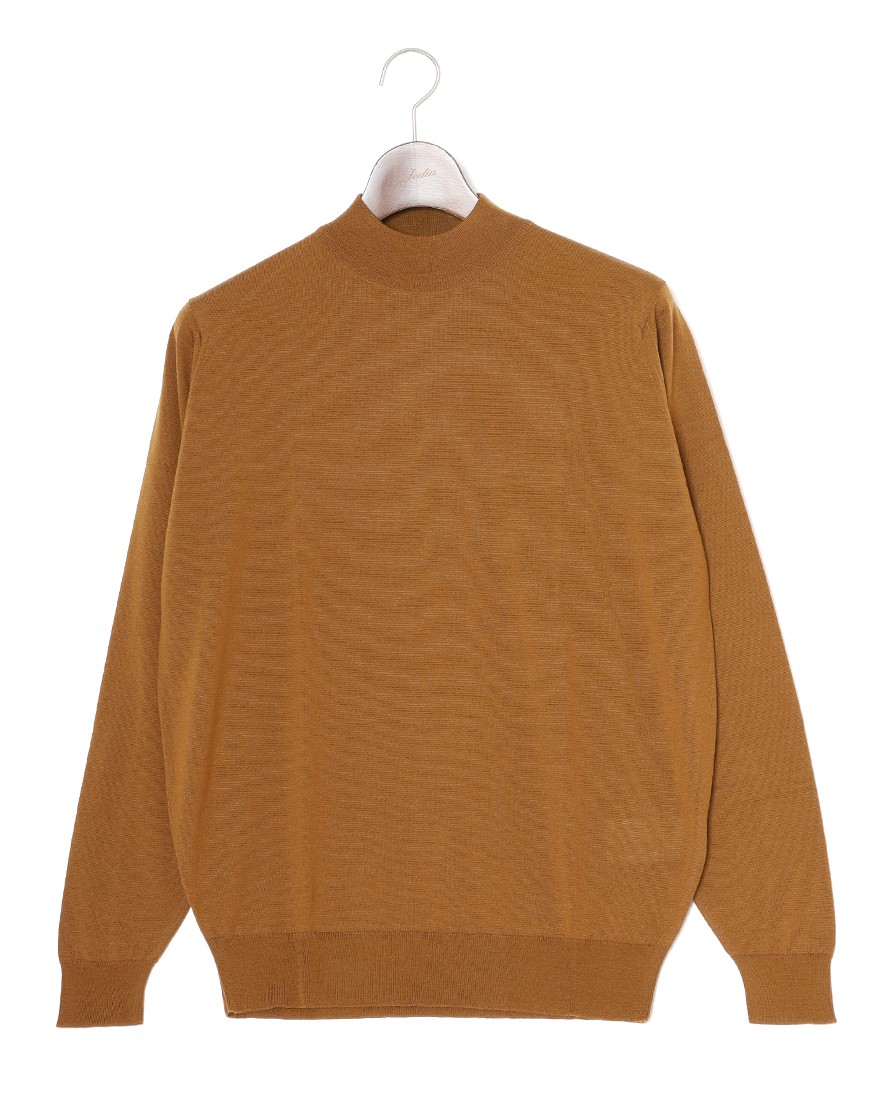 30G ロングスリーブモックネックニット【KILDAY/MODERN FIT】｜JOHN