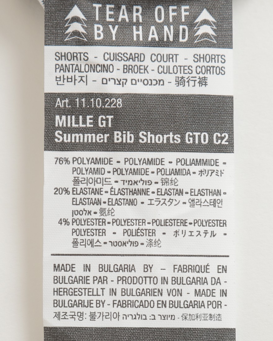 ビブショーツ【MILLE GTO Bib Shorts C2（Standard Length）】｜ASSOS