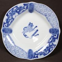 中皿│埼玉県熊谷市のの骨董品専門店「雑貨とちや」｜印判皿・染付皿を