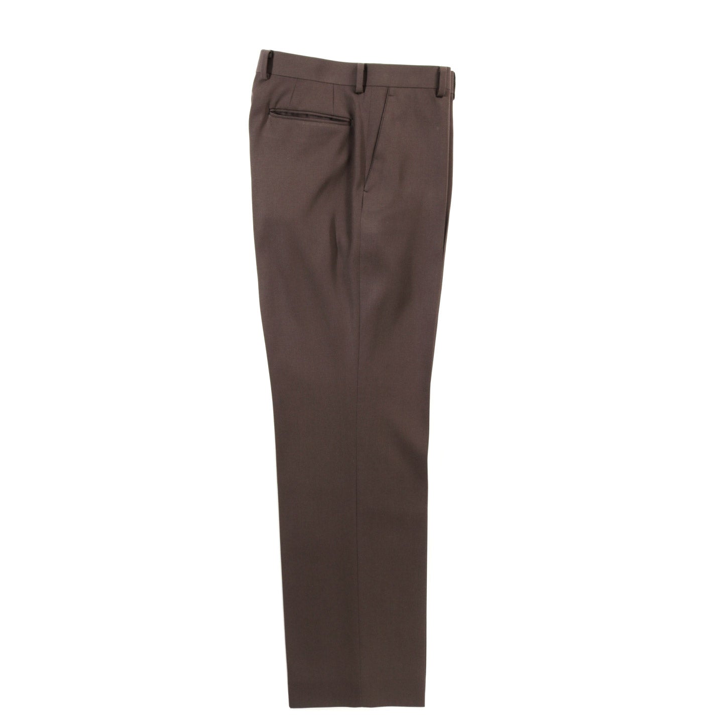 AURALEE LIGHT WOOL MAX GABARDINE SLACKS DARK BROWN | TODAY CLOTHING