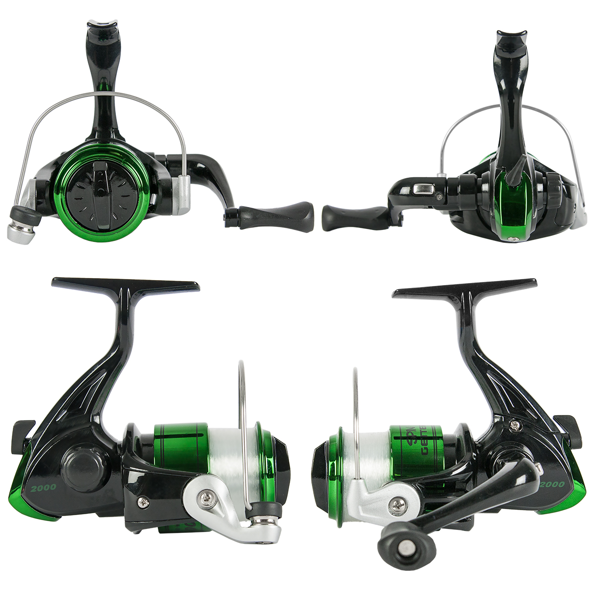 バス釣り セット 6.0フィート スピニングリール付き 釣り竿