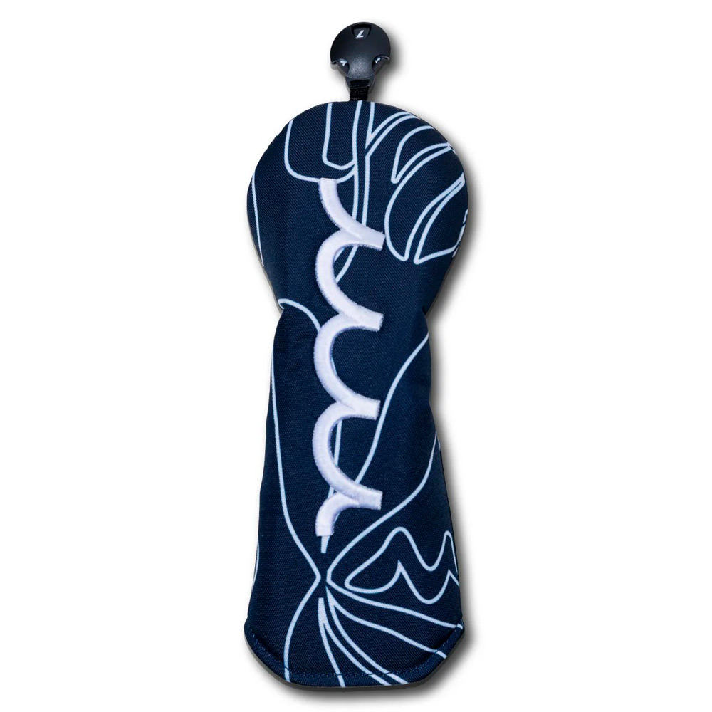 スタンドキャディバッグ＆ヘッドカバーセット（フローラル・ネイビー