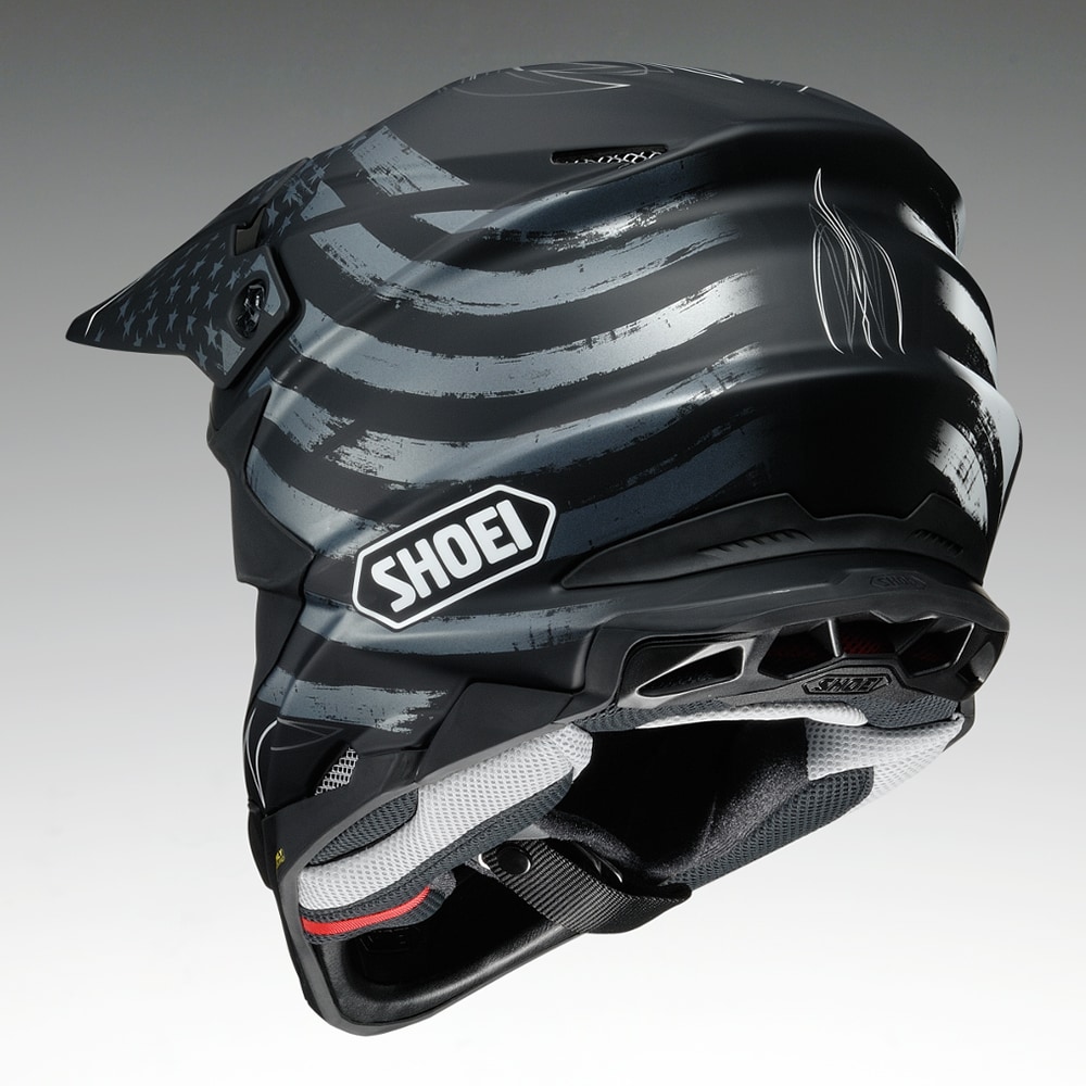 新色はマットな星条旗カラー！SHOEIのオフロードヘルメットVFX-WRに