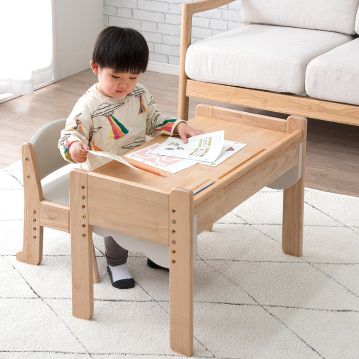 通常タイプ］現役ママが考えた キッズデスク チェアセット 高さ調整