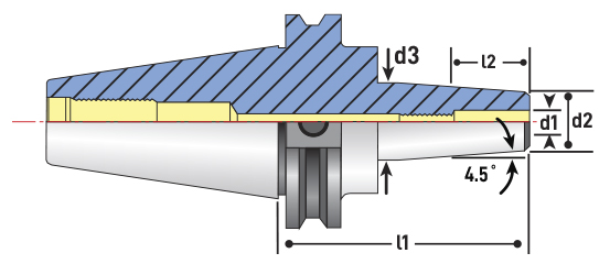 CAT40 ShrinkFIT Inch - Techniks CNC ShrinkFIT Tools