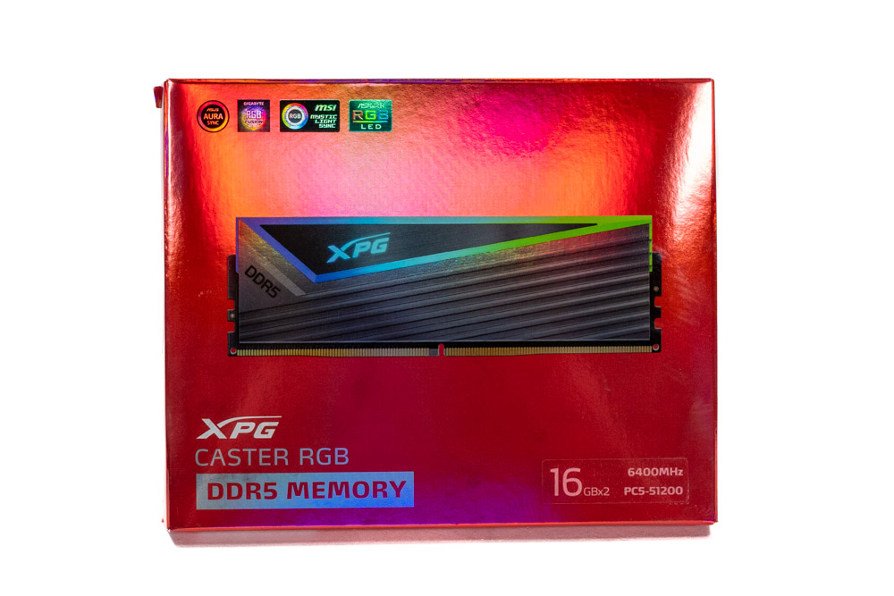 XPG Caster RGB DDR5-6400 CL40 2x 16 GB Review - Packaging