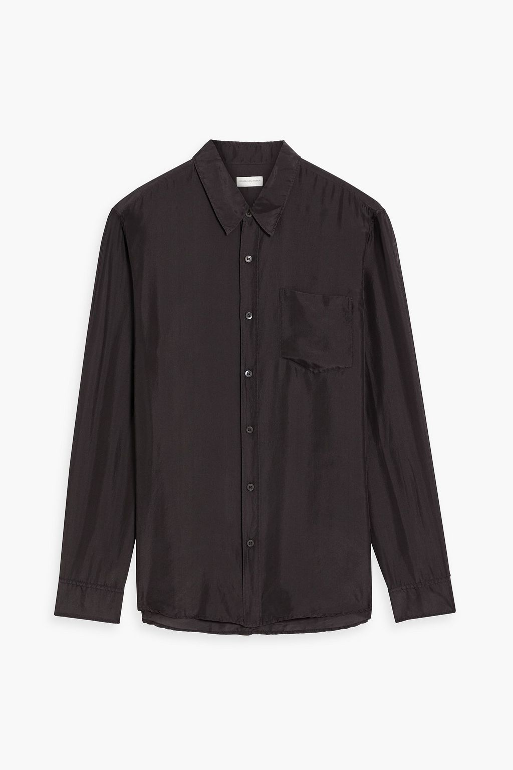 DRIES VAN NOTEN Silk-voile shirt | THE OUTNET