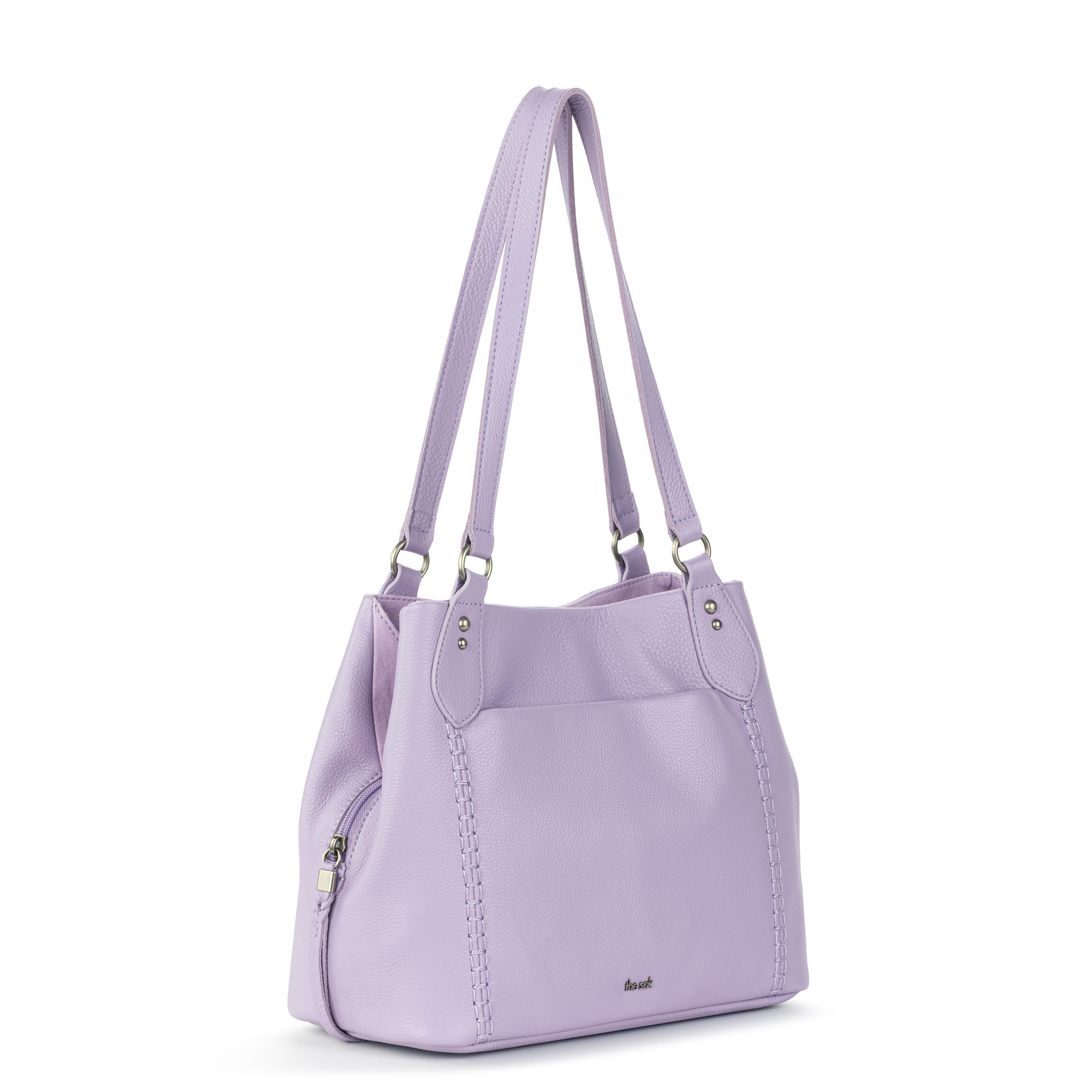 Melrose Satchel Bag in Orchid Leather – The Sak