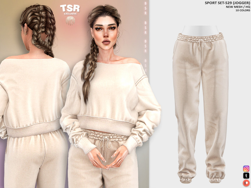 The Sims Resource | SPORT SET-529 (JOGGER) BD1368