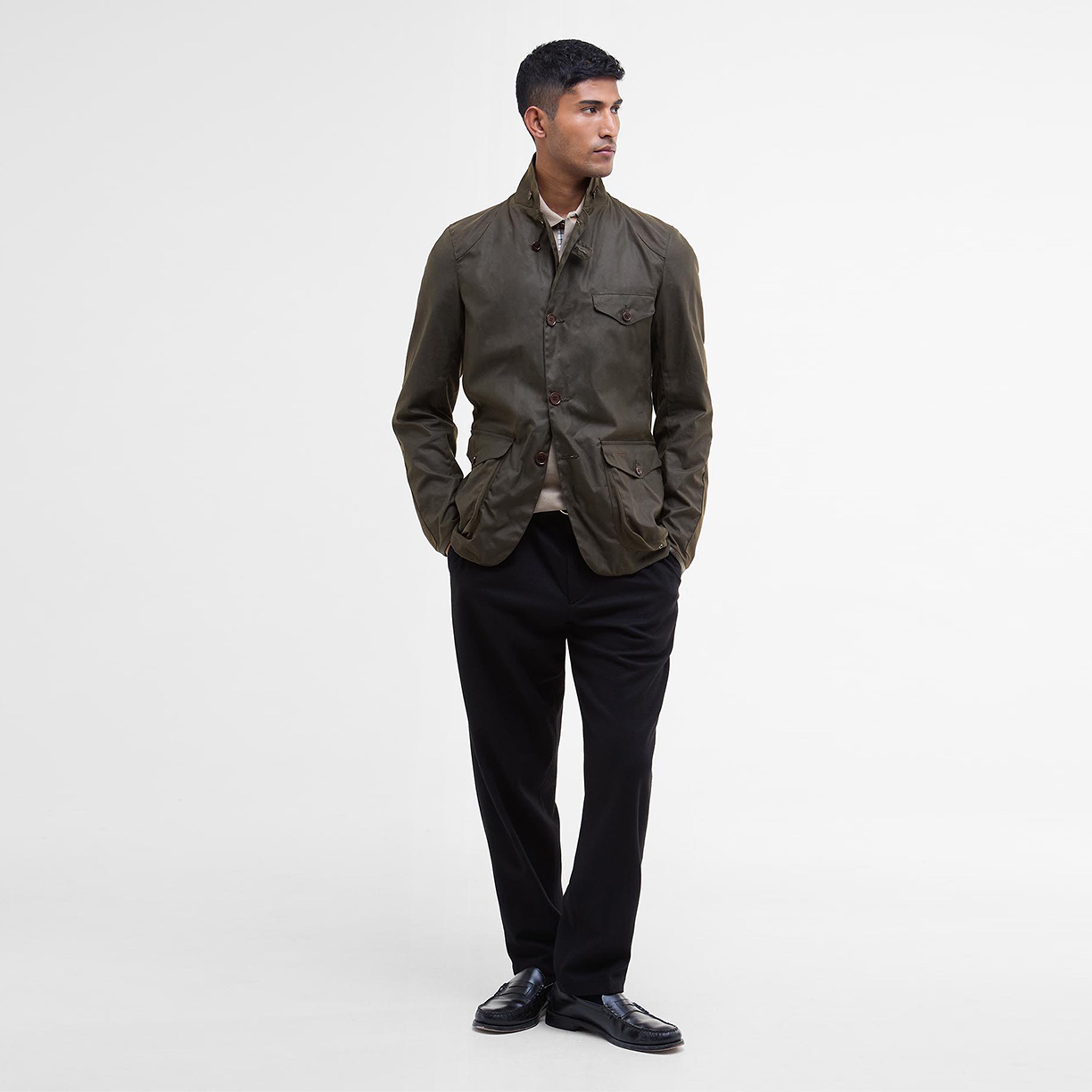Barbour Beacon Sports Jacket Olive | The Sporting Lodge