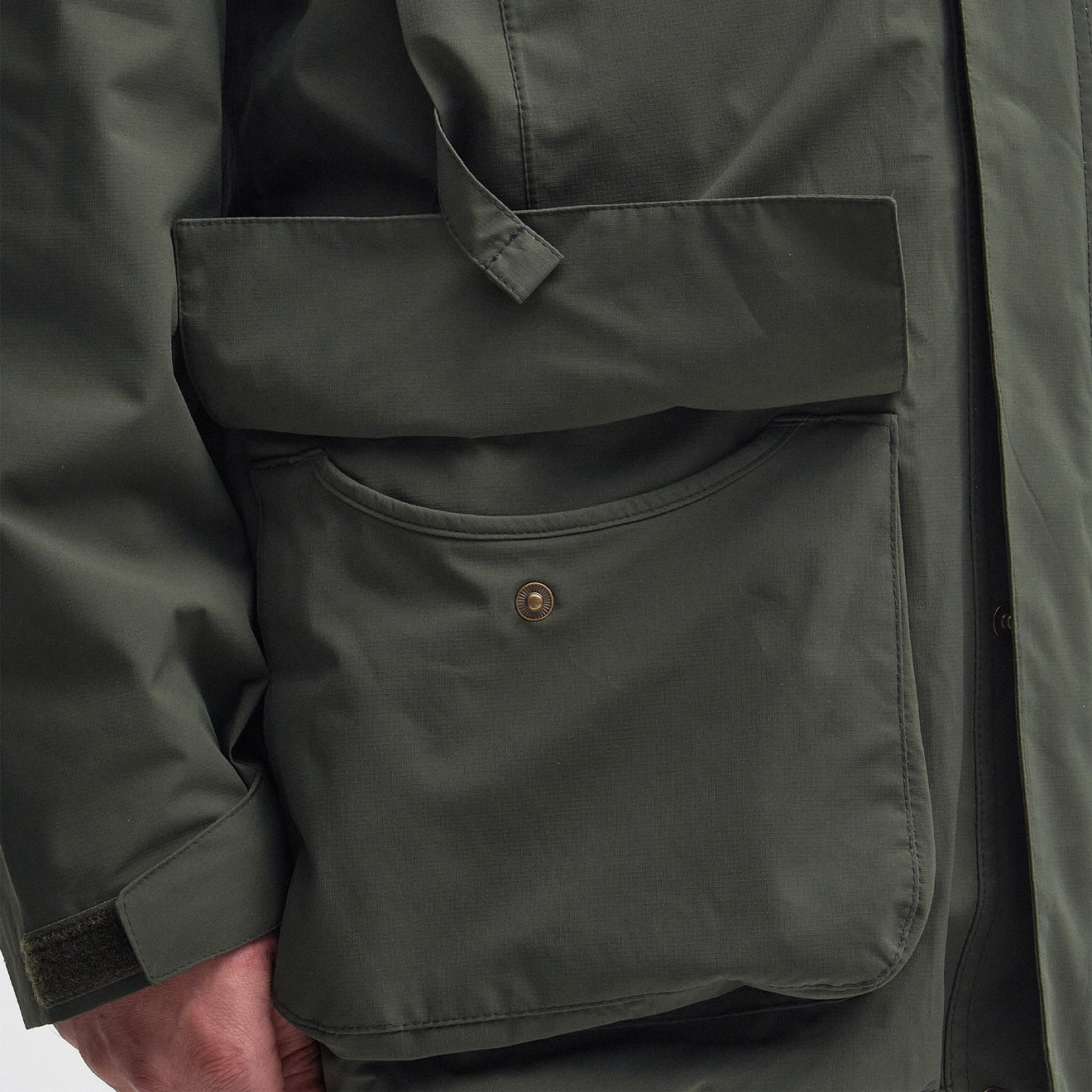 Barbour Swinton Waterproof Jacket Olive | The Sporting Lodge
