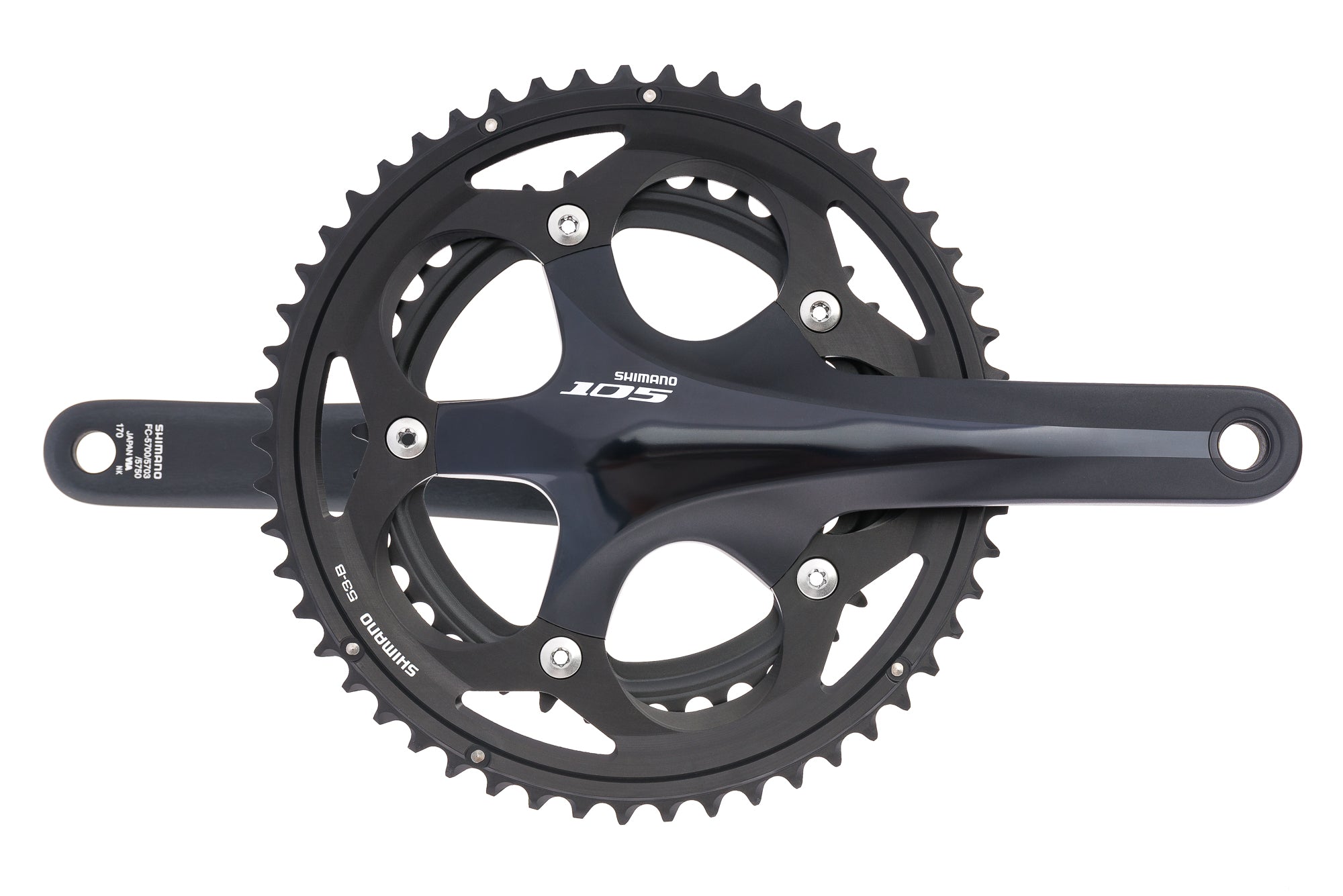 Shimano 105 FC-5700 Crank Set 10 Speed 170mm 53/ | The Pro's Closet