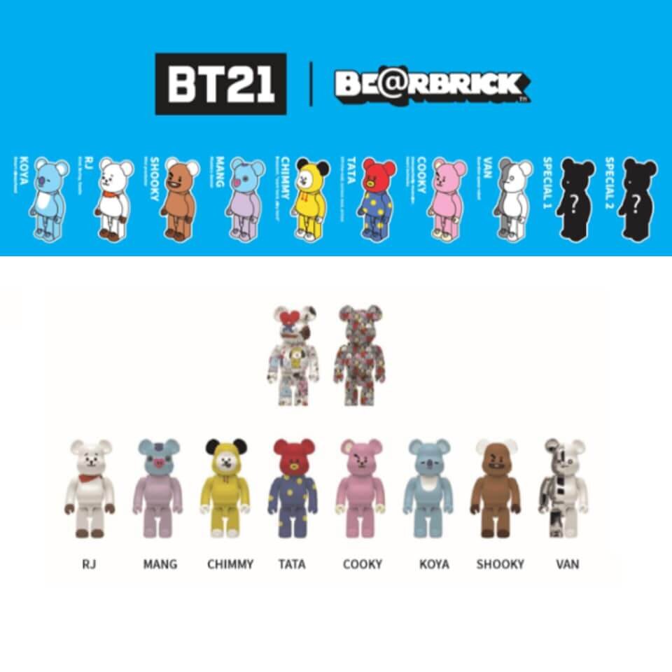 BT21 Be@rbrick Series By BTS x LINE FRIENDS x Medicom - The Toy