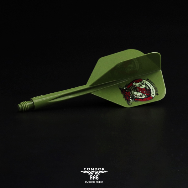 ダーツ フライト CONDOR AXE GET LUCK Small OLIVE GREEN コンドル