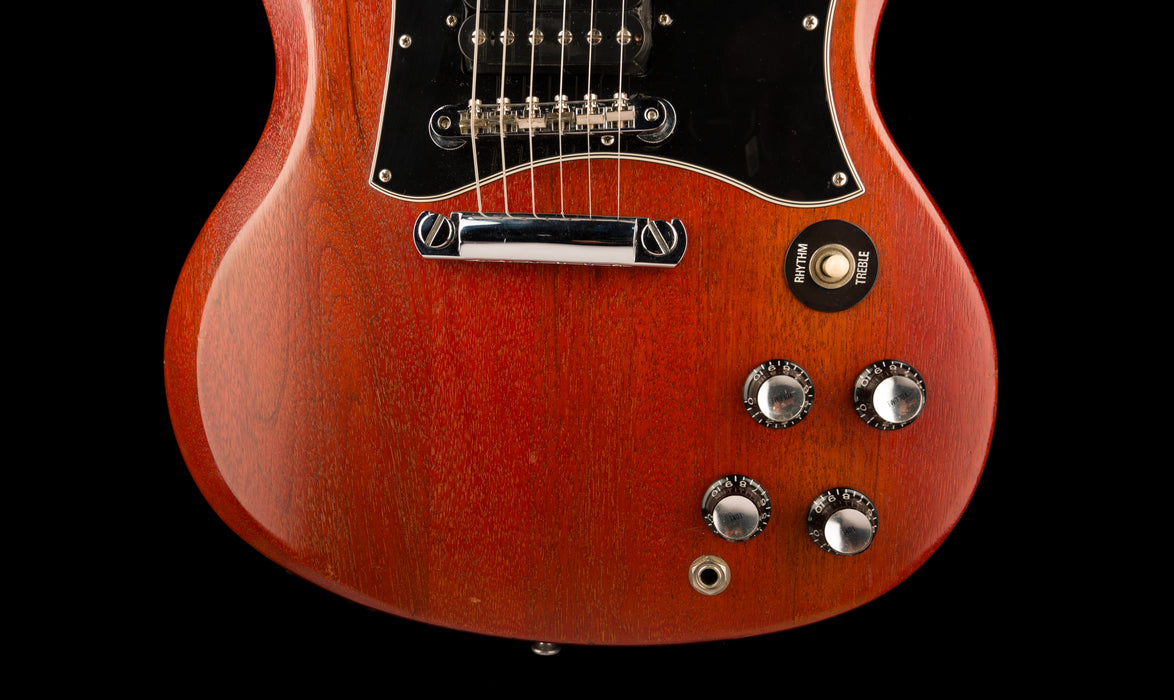 Pre Owned 2002 Gibson Crescent Moon SG Special Faded Cherry With