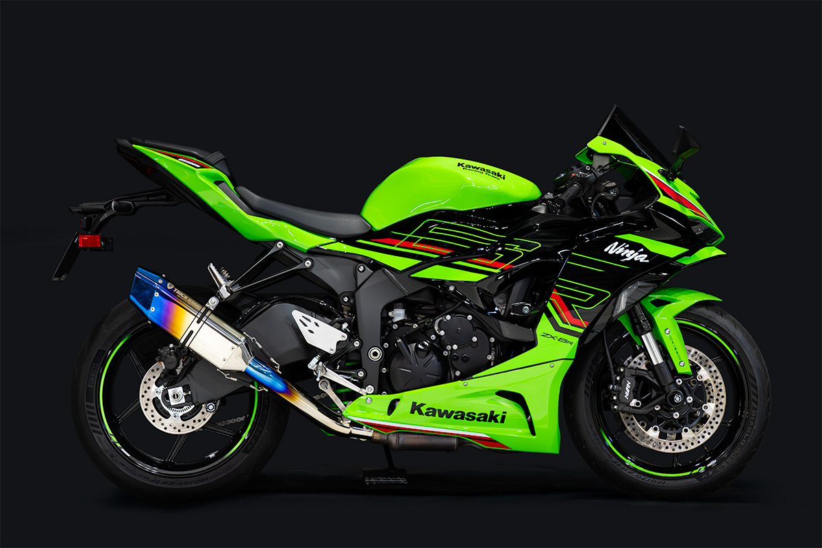 新製品情報】Ninja ZX-6R (24)スポーツコンバートマフラーIKAZUCHI 焼