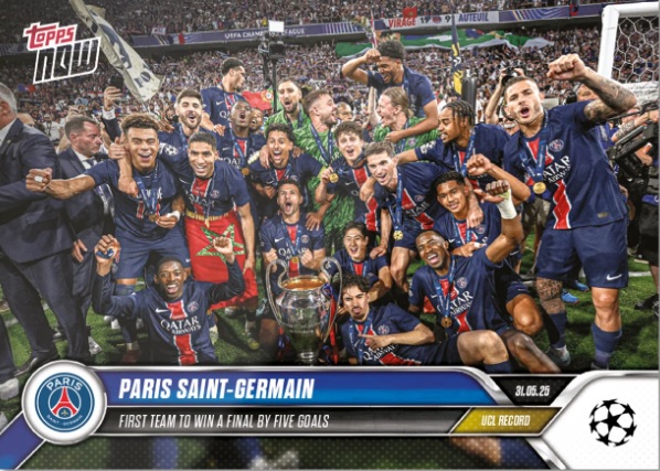 パリサンジェルマンがCL初制覇！ 決勝史上最大の点差で「TOPPS NOW」も