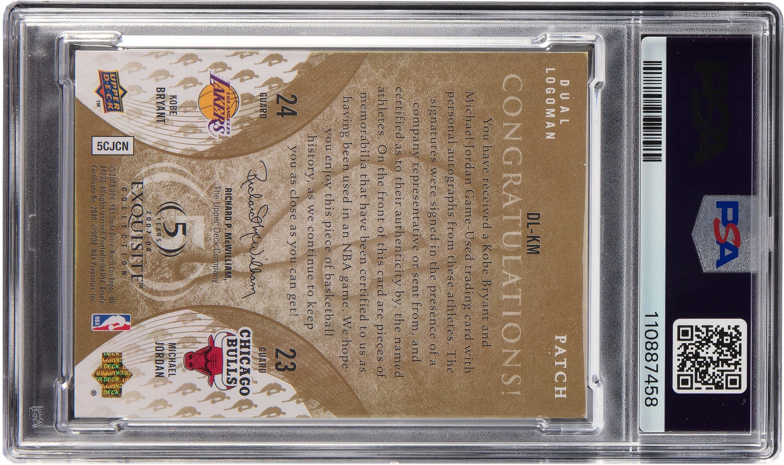 スポーツトレカ史上最高額！ジョーダン＆コービー直筆サインカードが19