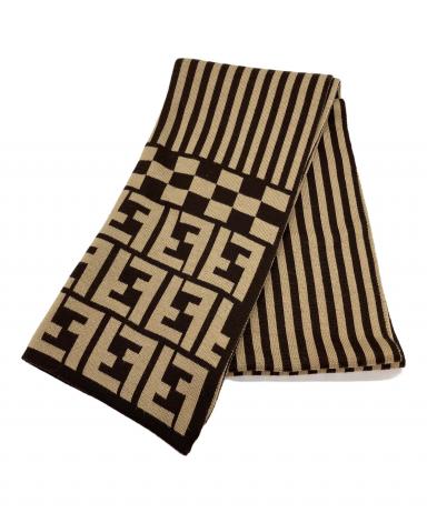 中古・古着通販】FENDI (フェンディ) ズッカ柄マフラー ベージュ