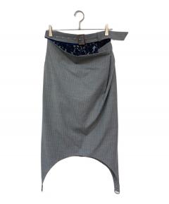 中古・古着通販】VALENTINO (ヴァレンティノ) レザープリーツスカート