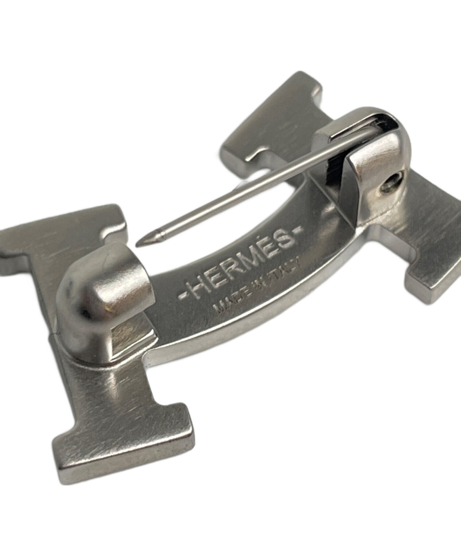 中古・古着通販】HERMES (エルメス) スマイル ブローチ シルバー